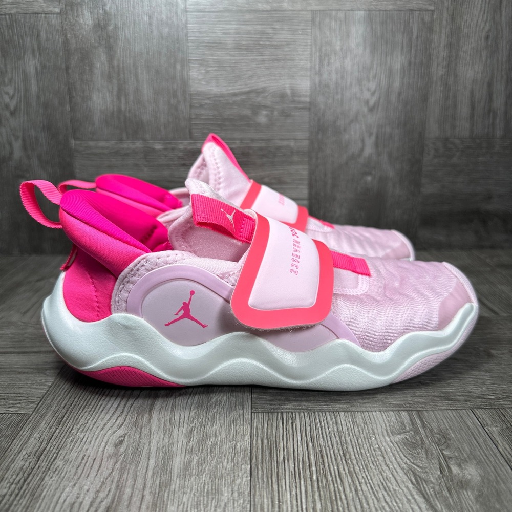 Jordan 23/7 Sneakers Kids 1.5Y Pink White Athletic Slip On NEW HF3415-601